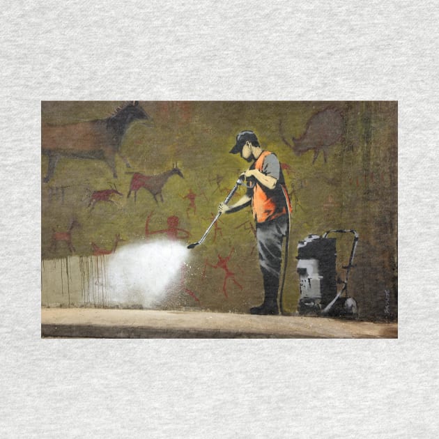 Banksy Graffiti Removal Art by SharpWallArts